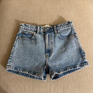 Abercrombie & Fitch High Rise Mom Jean Shorts
